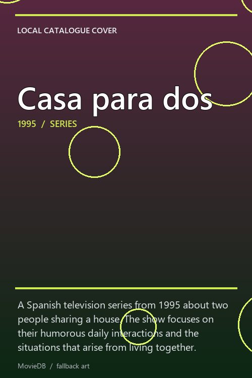 Casa para dos poster