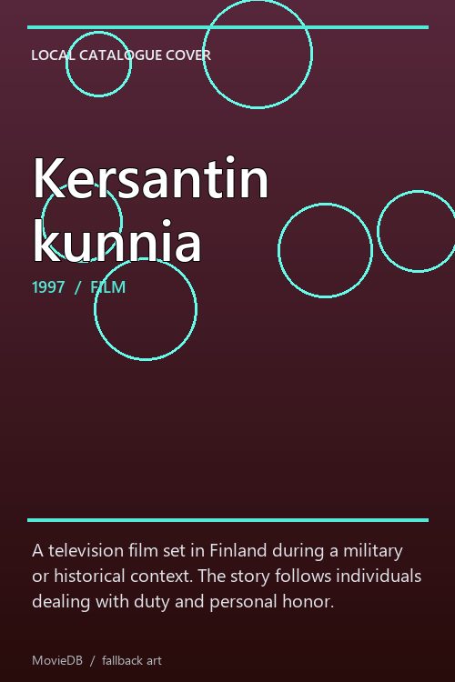 Kersantin kunnia poster