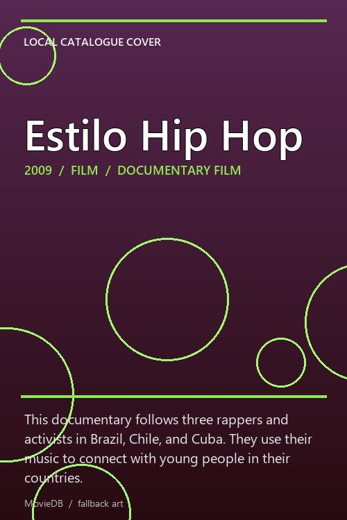 Estilo Hip Hop poster