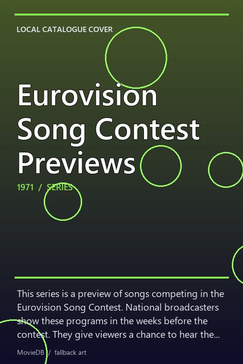 Eurovision Song Contest Previews poster
