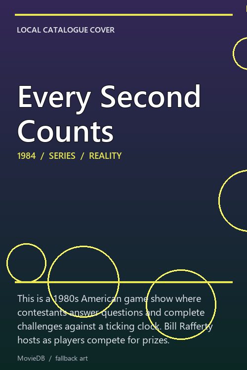 Every Second Counts poster