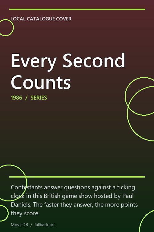 Every Second Counts poster