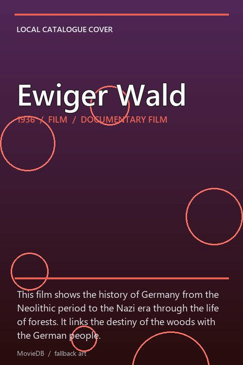 Ewiger Wald poster