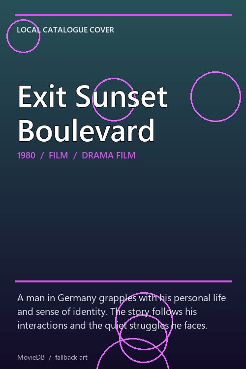 Exit Sunset Boulevard poster