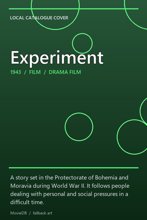 Experiment poster