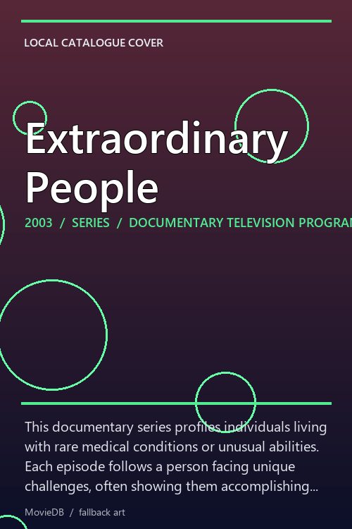 Extraordinary People poster