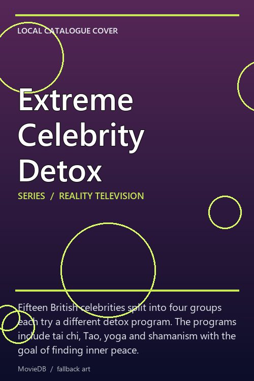 Extreme Celebrity Detox poster