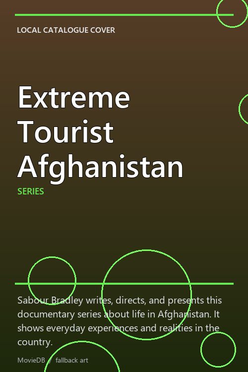 Extreme Tourist Afghanistan poster