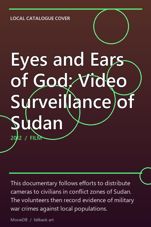 Eyes and Ears of God: Video Surveillance of Sudan poster