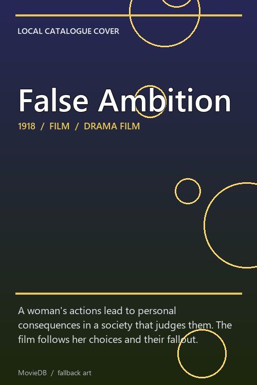 False Ambition poster