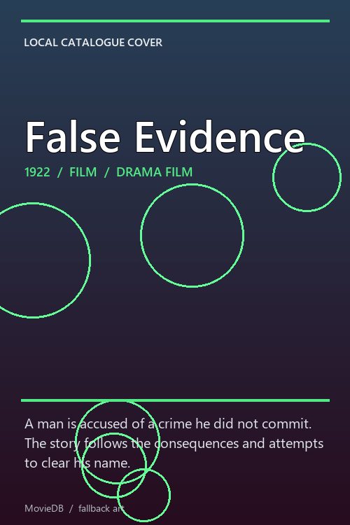 False Evidence poster