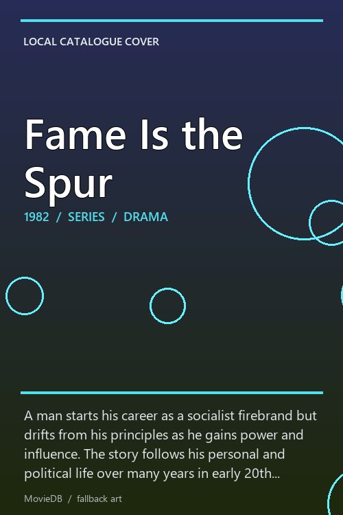 Fame Is the Spur poster