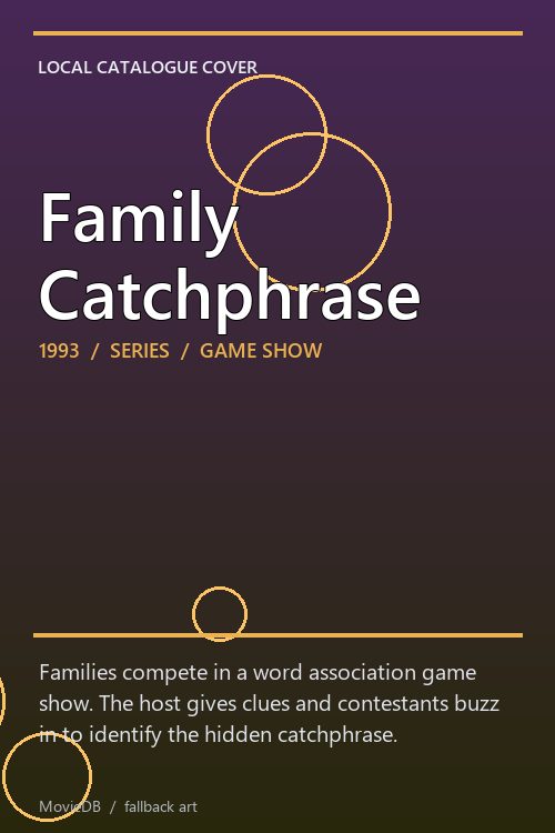 Family Catchphrase poster