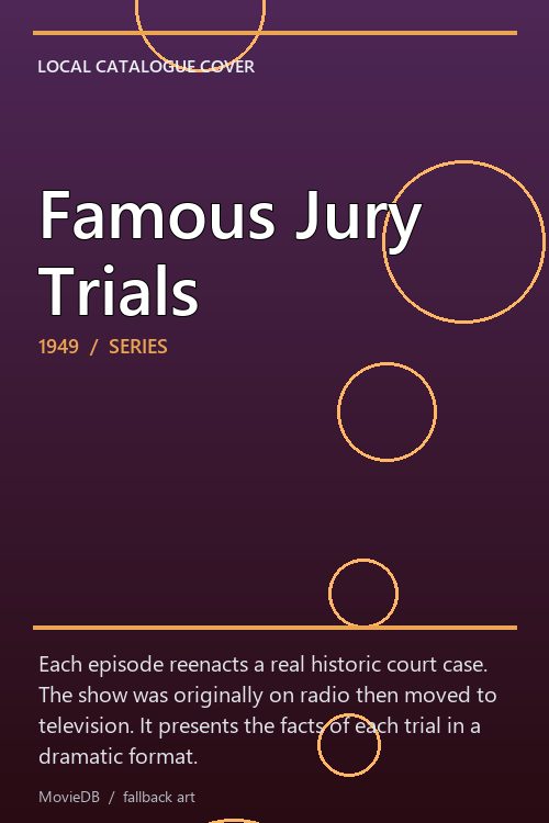 Famous Jury Trials poster