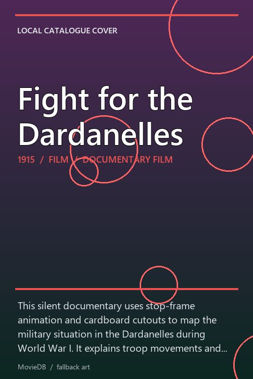 Fight for the Dardanelles poster