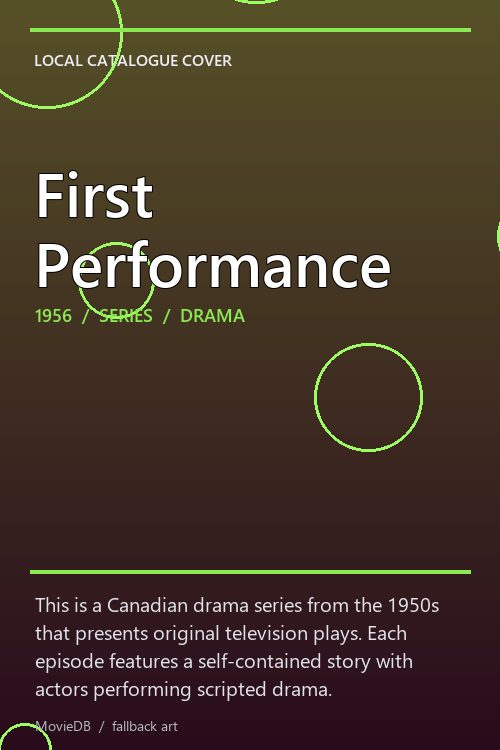 First Performance poster