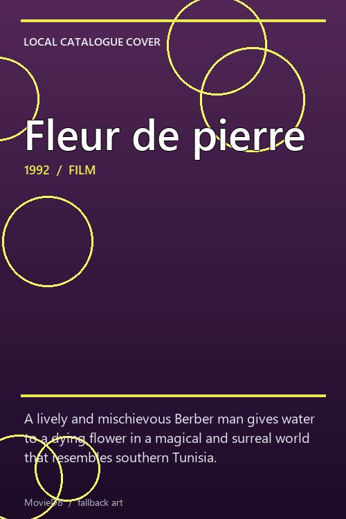 Fleur de pierre poster