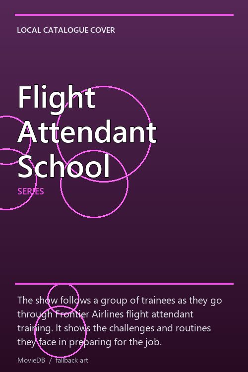 Flight Attendant School poster