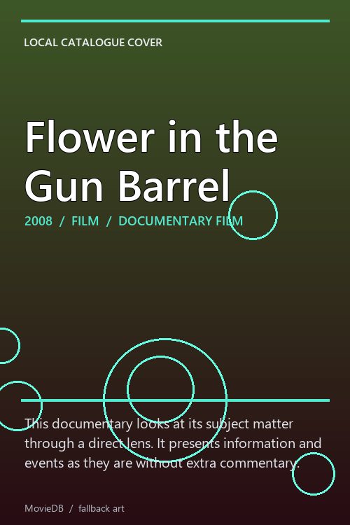 Flower in the Gun Barrel poster