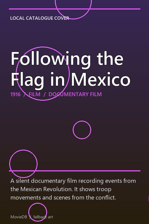Following the Flag in Mexico poster