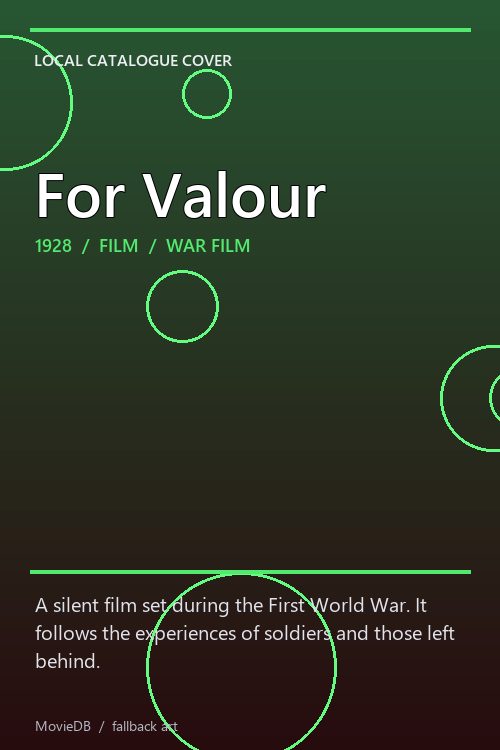 For Valour poster