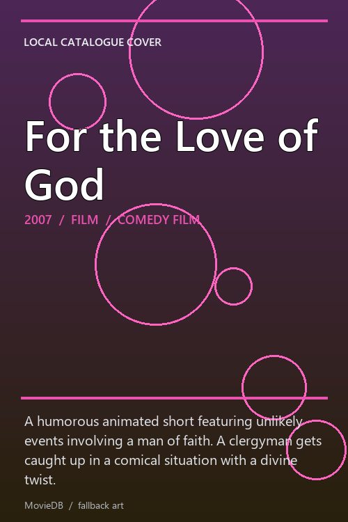 For the Love of God poster