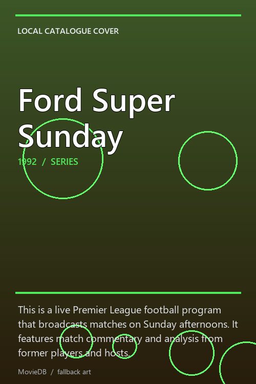 Ford Super Sunday poster