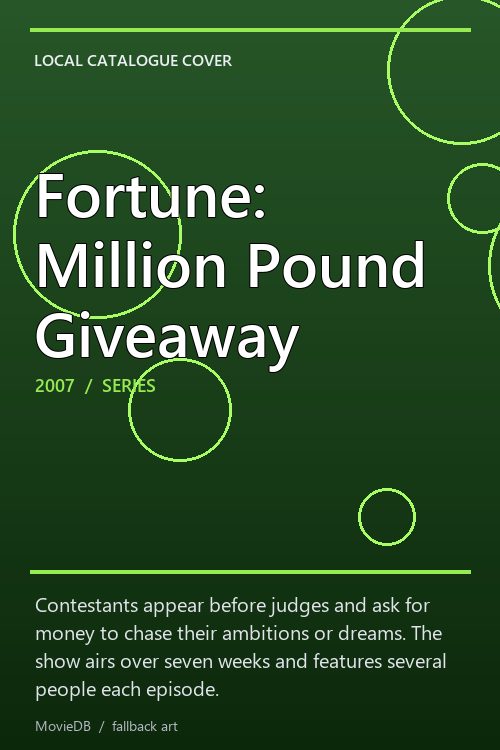 Fortune: Million Pound Giveaway poster