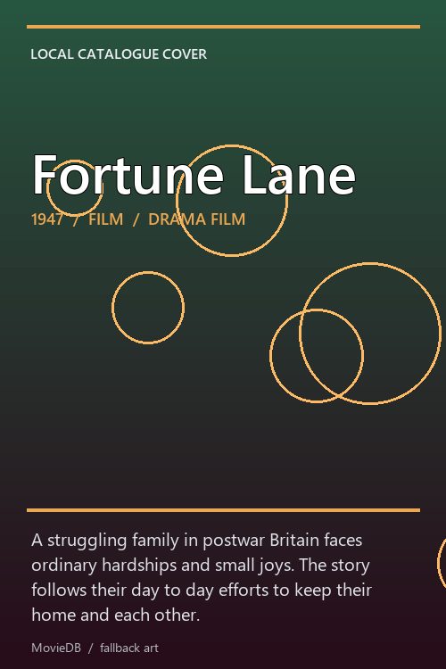 Fortune Lane poster