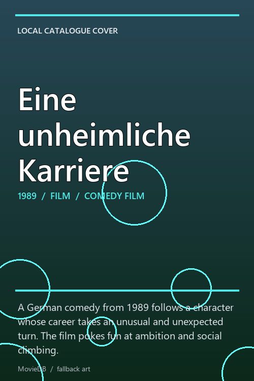 Eine unheimliche Karriere poster