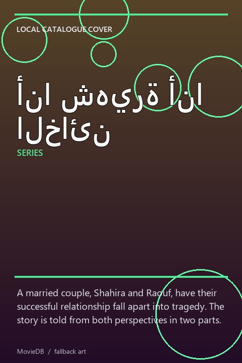 أنا شهيرة أنا الخائن poster