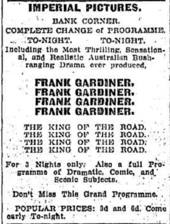 Frank Gardiner, the King of the Road poster