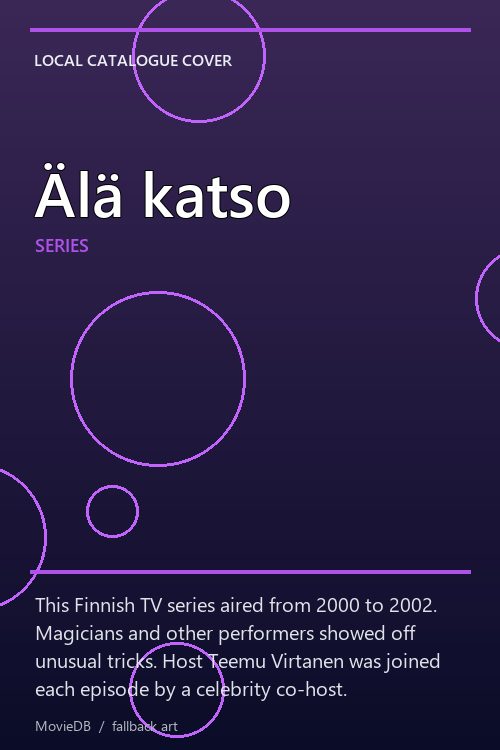 Älä katso poster
