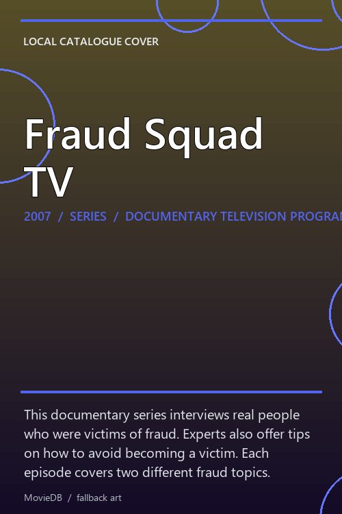 Fraud Squad TV poster