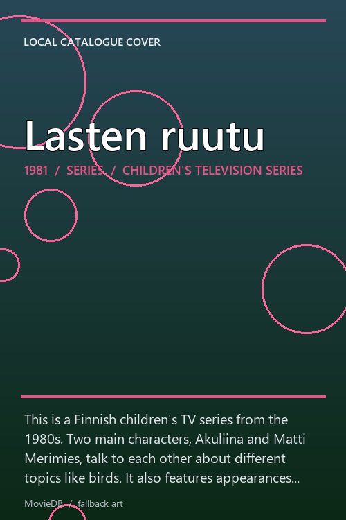 Lasten ruutu poster