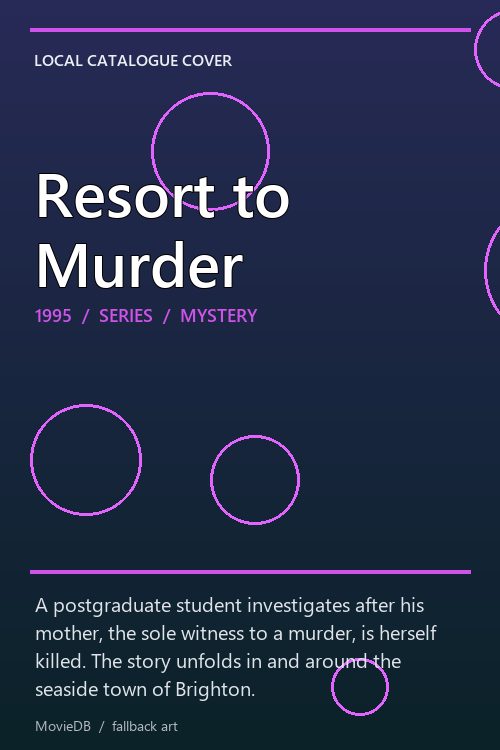 Resort to Murder poster