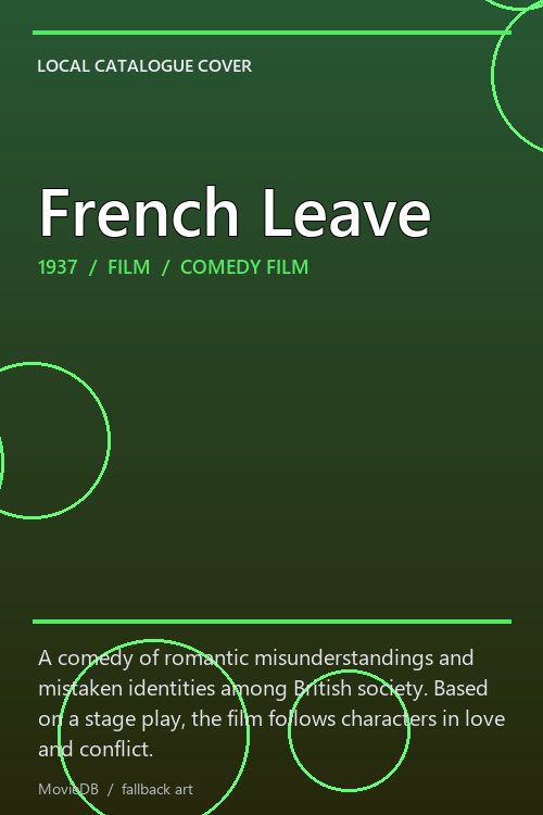 French Leave poster