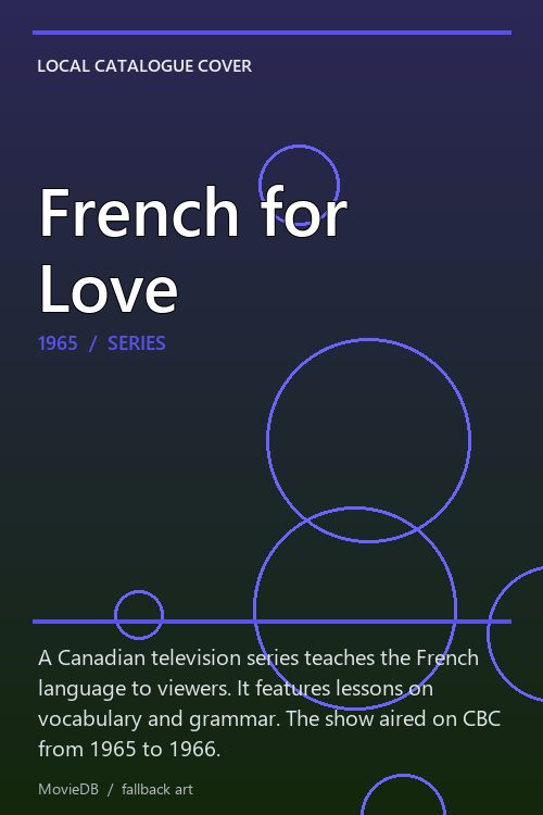 French for Love poster