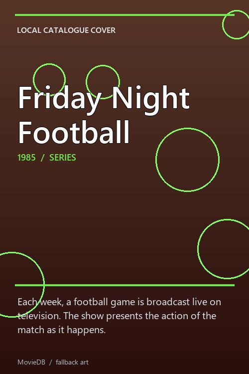 Friday Night Football poster