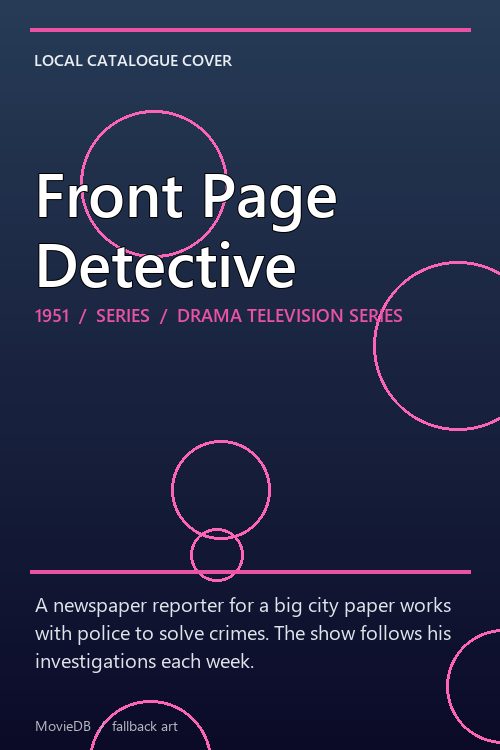 Front Page Detective poster