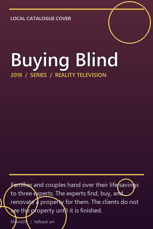 Buying Blind poster