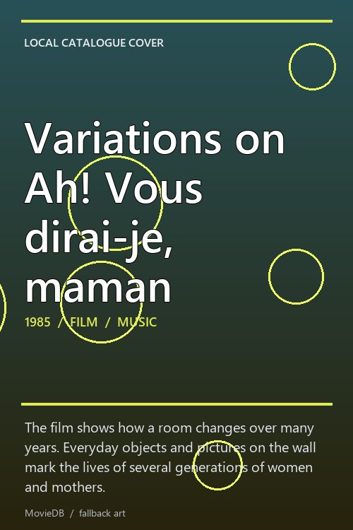 Variations on Ah! Vous dirai-je, maman poster
