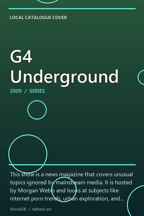 G4 Underground poster