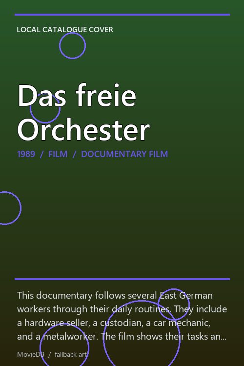 Das freie Orchester poster
