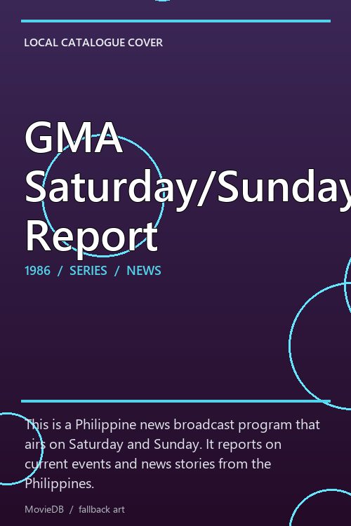GMA Saturday/Sunday Report poster