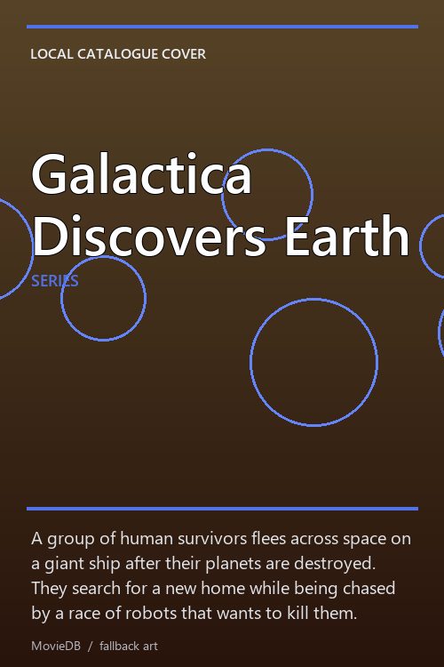 Galactica Discovers Earth poster