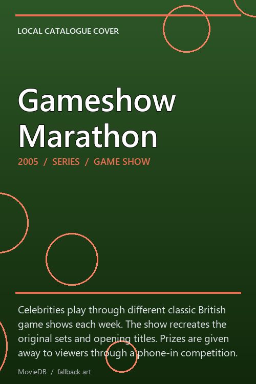 Gameshow Marathon poster
