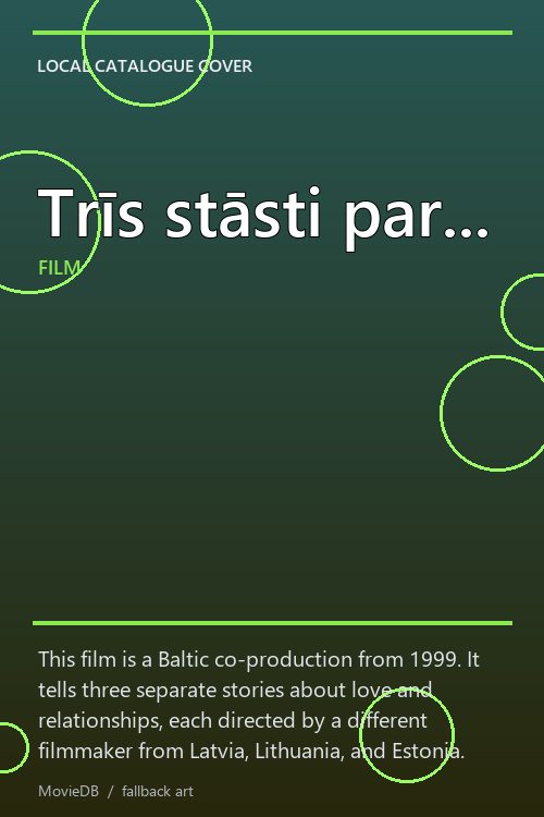 Trīs stāsti par... poster