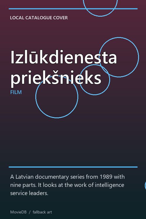 Izlūkdienesta priekšnieks poster