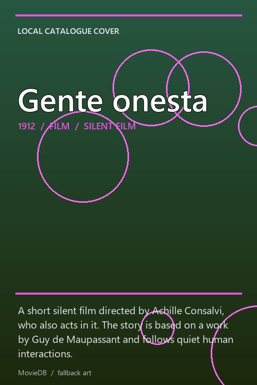 Gente onesta poster
